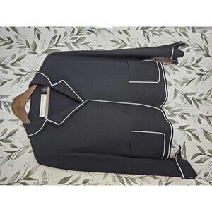 Charles Nolan Suit Black Womens Size 6/4 Jacket & Pants